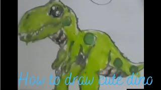 drawing cute dino