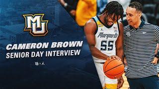 Cameron Brown Reflects on Four Years at Marquette | Senior Day Interview