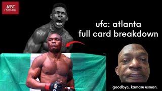 UFC Atlanta Full Card Predictions (Kamaru Usman vs Joaquin Buckley)