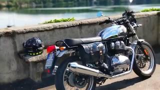 ROYAL ENFIELD INTERCEPTOR IN AVIGLIANA'S LAKE ITALY