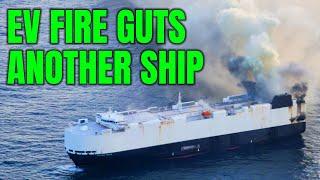 A week-long EV fire claims another giant ship | Auto Expert John Cadogan
