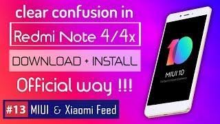 How to install MIUI 10 in Redmi Note 4 / 4x  Redmi Note 4 vs 4x | MIUI 10 for Redmi Note 4