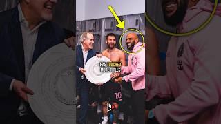 Messi's bodyguard has touched more titles than Ronaldo  #ronaldo #messi #viral