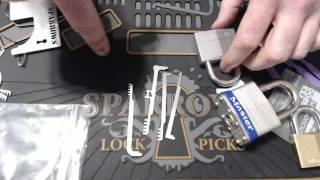 Irongeek's wallet lock picking tools (Sparrows Comb Picks, Serepick Bogotas)