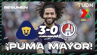 Resumen y goles | Pumas 3-0 Atl San Luis | Liga Mx -AP2024 - J12 | TUDN