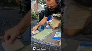 Body Work on the RV Cabinet Door #shorts #nostrategy #rvdiy #rvaccident