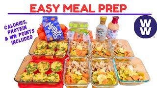 *NEW* MEAL PREP - LOW CARB | EGG MUFFINS | CHICKEN & VEGETABLE MEDLEY | WW POINTS & CALORIES