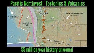 Volcanic evolution of the Pacific Northwest: 55 million year history