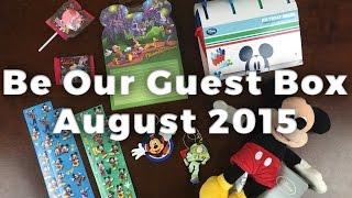 Be Our Guest Box Unboxing August 2015 - Disney Themed Subscription Box