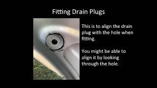 Drain plugs to stop bonnet felt rotting on Ford Transit Cabs.