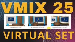 vMix 25 virtual set Tutorial | 3D Virtual Set | How to use a virtual set | vMix 25 New features