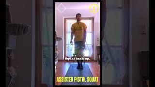 How to do an assisted pistol squat