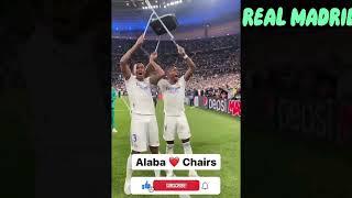 David Alaba Chair Celebration  | Real Madrid 2021/2022 Champions League Winner Celebrations