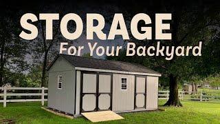 Backyard Storage Shed - Amish Built