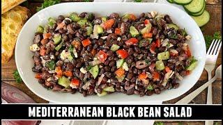 Mediterranean Black Bean Salad | HEART-HEALTHY 10 Minute Recipe