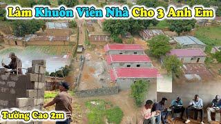 Quanglinhvlogs || Khuôn Viên Nhà 3 Anh Em Đã Dần Lộ Diện - Bữa Trưa Đầy Dinh Dưỡng Cho Đội Thợ Xây !