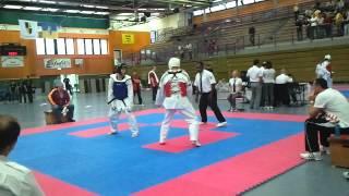 TKD Taekwondo NWTU Landesmeisterschaft 2012 - Mario Faross vs. Volker Hasse - Finale