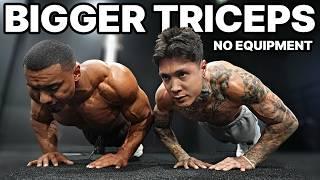 6 Min Tricep Workout Ft. Larry Wheels (No Weights)