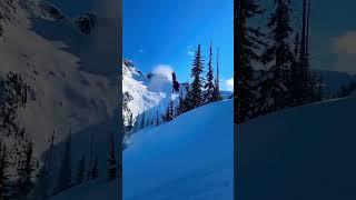 Super clean backflip #snowmobile #mountains #backflip #shorts