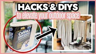 OUTDOOR PATIO DECOR IDEAS | DOLLAR TREE DIYS