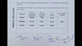 CA Foundation Pass Percentage in June 24 exam and my view