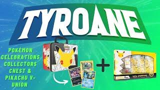 BEST CELEBRATIONS PROMOS!  | Pokémon Collector's Chest & Pikachu V-Union Box Opening & Giveaway!!!