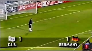 LATE GOAL of Thomas Häßler (Germany) v C.I.S. at 90 ／ UEFA Euro 1992 GS MD1