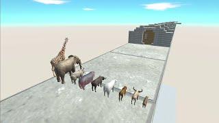 ARBS Speed Race. A course lined with doors! | Animal Revolt Battle Simulator