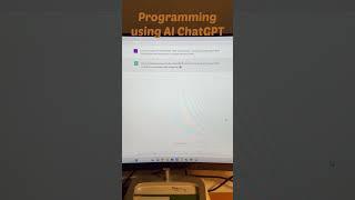 Creating a program without programming using AI ChatGPT