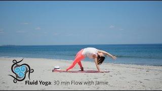 Fluid Yoga: 30 min beach flow with Jamie