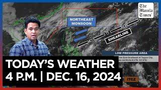 Today's Weather, 4 P.M. | DEC. 16, 2024