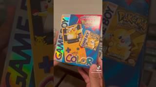 Game Boy Color unboxing with Pokémon Yellow ️