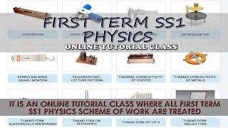 FIRST TERM SS1 ONLINE PHYSICS TUTORIAL CLASS