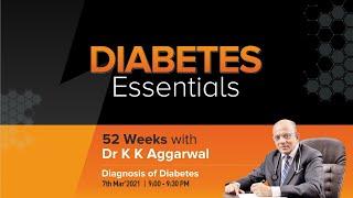 Diagnosis of Diabetes and its Complications: 52 Weeks with Dr KK Aggarwal 7-1859