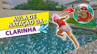 ‍️ Aula de natação da Clarinha em Orlando: nadando com jacarés e pulando com patos!