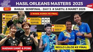 Mantap!! ReGlo ke Final ~ 2 wakil Korea ke Final - Hasil Semifinal Orleans Masters 2025 day 5 sesi 1