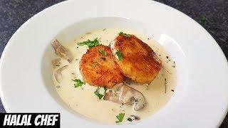 #halalchef POTATO CAKES with CREAMY MUSHROOM SAUCE | Halal Chef