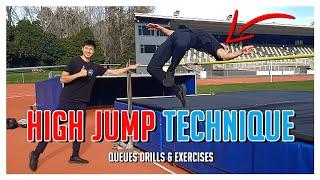 High Jump Technique over the bar - Drills and Progressions