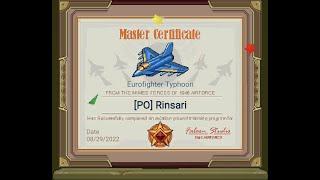 1945 Air Force Eurofighter Typhoon Master Certificate