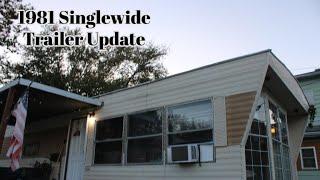 1982 Singlewide Trailer Updates #singlewidemobilehome #mobilehomeupdates #cleanwithme