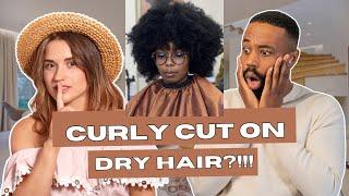 Curly Cut on Kinky Curly Dry Hair