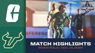 Match Highlights: Charlotte vs South Florida - 2024 American Mens Soccer Semifinals -