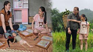Summer vacation begins and Uyen and her mother's work - [Tieu Uyen] rural life.