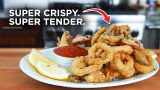 The Crispiest, Most Tender Fried Calamari You’ll Ever Have