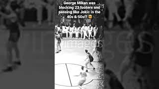 George Mikan was blocking 23 footers and passing like Jokic in the 40s and 50s!? #nba #basketball