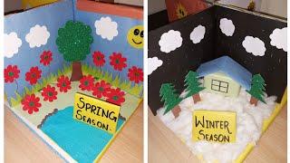 model of different seasons/seasons model plz subscribe #trending #viral #crafting #handmade