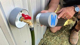 No More Frozen Pipes - DIY Hose Bib Insulation w/ PVC, Aluminum & Earth