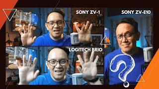 Sony ZV-E10 vs. Sony ZV-1 vs. Logitech Brio: Unboxing, Comparison, and Livestreaming Look