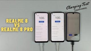 Realme 8 vs Realme 8 Pro Battery Charging test 0% to 100%