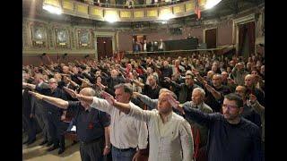 This is the real Spain. A fascist meeting in Madrid is legal and usual.